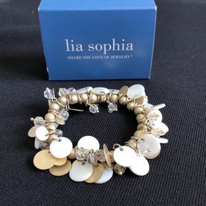 NIB Lia Sophia Bonbon Mother-of-Pearl bracelet